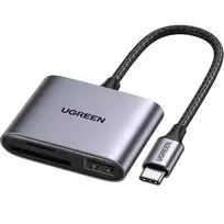 Ugreen 80798 kortelių skaitytuvas USB 3.2 Gen 1 (3.1 Gen 1) Type-C pilka