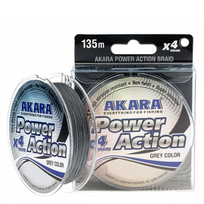 Pintas Valas AKARA Power Action X-4 Pilkas 100 m 0.12 mm 7,90 kg