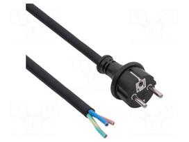 Cable | H05RR-F | 3x1.5mm2 | CEE 7/7 (E/F) plug,cables | rubber | 3m