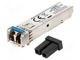 SFP module | LC/UPC,SFP | 0÷70°C | 1.25Gbps | Range: 10km | Marker: blue