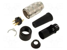 Connector: M16 | plug | PIN: 4 | male | industrial | 581 | 150V | straight