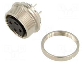 Connector: M16 | socket | PIN: 3 | female | industrial | 150V | straight