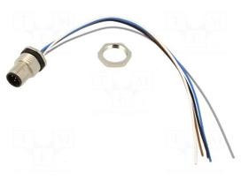 Connector: M12 | plug | PIN: 5 | industrial | 763 | 0.125kV | straight
