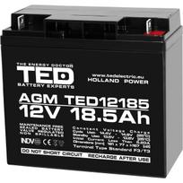 12V 18.5 Ah akumuliatorius :: AGM : VRLA :: 12 voltų, 18.5  ampervalandžių (Ah) :: Gnybtų tipas L