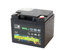 LiFePO4 ličio geležies fosfato akumuliatorius | 12.8V | 50Ah | (198x166x170mm) Bluetooth | MW Power®