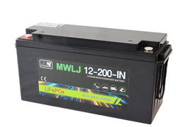 LiFePO4 ličio geležies fosfato akumuliatorius | 12.8V | 200Ah | (483x170x240mm Bluetooth | MW Power®
