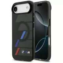BMW M IML Metal Buttons Tricolor Lines MagSafe dėklas, skirtas Apple iPhone Air, juodas