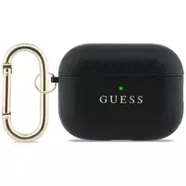 Guess Grained Classic Logo Case for AirPods Pro 3 Black