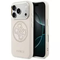 Guess Perforated 4G MagSafe Dėklas, iPhone 15 Pro Max - Rožinis