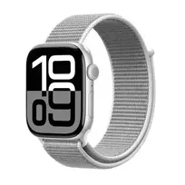 Crong Nylon Sport Loop, skirta Apple Watch 38/40/41/42 mm (Silver Grey)