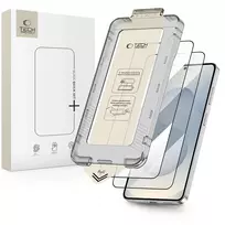 TECH-PROTECT Quick Set+ 2-Pack Grūdinto stiklo ekrano apsauga, skirta Samsung Galaxy S26+ Plus, juoda