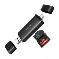 UGREEN 2-in-1 USB-C / USB-A SD 4.0 UHS-II Card Reader Black