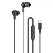 Awei PC-25T Stereo USB-C ausinės su mikrofonu, juodos