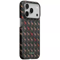 PITAKA Edge Case Happiness Rides In, skirta iPhone 17 Pro Max, aramidinis pluoštas, MagSafe, Ebon Kylin