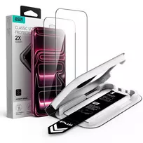 ESR Ultra-Fit Classic grūdinto stiklo apsauga 2 vnt. iPhone 17 Pro / 18 Pro - juoda