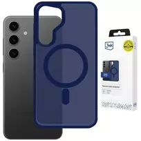 3MK Smoke MagCase, skirtas Samsung Galaxy S25 - mėlynas