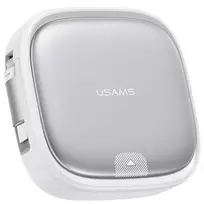 USAMS ištraukiamas 3-in-1 įkrovimo laidas su dėklu - USB-A į USB-C/Lightning/Micro USB, 60W, sidabrinis