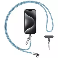 USAMS SJ746 30W USB-C į Lightning pakabinamas telefono įkrovimo laidas 1,2 m mėlynas