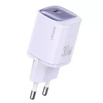 USAMS CC251 30W GaN USB-C spartus įkroviklis HC Series violetinis