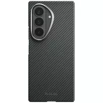 PITAKA Edge dėklas Samsung Galaxy Z Fold 8 Ultra – aramidinio pluošto apsauginis dangtelis, juodas/pilkas (Overture Black)