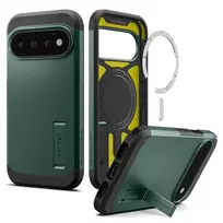 Spigen Tough Armor Mag MagSafe dėklas, skirtas Google Pixel 11 Pro - Abyss Green