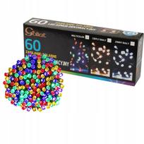 Goliat 60 LED įvairiaspalvė saulės energija maitinama kalėdinė girlianda, 8 m