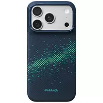 PITAKA Edge Milky Way Galaxy 2.0 dėklas iPhone 18 Pro / 17 Pro - Nearfield Blue