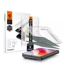 Spigen Glas.TR EZ Fit Pro HD AC privatumo ekrano apsauga iPhone Duo, 2 vnt.