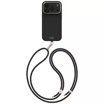 UNIQ Coehl Mirelle dėklas, skirtas iPhone 18 Pro / 17 Pro, su magnetiniu įkrovimu, juodas