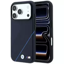 BMW M Tire Track Blue Line MagSafe dėklas iPhone 18 Pro / 17 Pro, tamsiai mėlynas