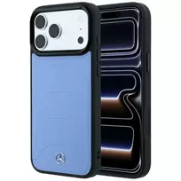 Mercedes Leather Mesh with Bow Line MagSafe telefono dėklas iPhone 18 Pro Max / 17 Pro Max, mėlynas