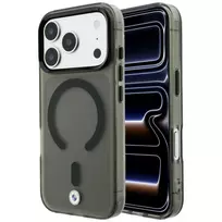 BMW BMW001310 telefono dėklas iPhone 18 Pro / 17 Pro, M IML Frosted Metal Logo & Trims, MagSafe, juodas