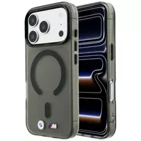 BMW BMW001309 M IML Frosted Metal Logo & Trims MagSafe dėklas telefonui iPhone 18 Pro / 17 Pro, juodas