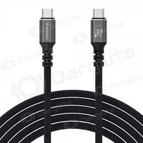 USB-C laidas Wozinsky WPS-UY42S USB-C į USB-C 2 m Thunderbolt 4 240 W juodas