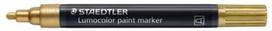 STAEDTLER akrilinis žymeklis Lumocolor dažų markeris, auksinis, linijos storis: apie 2,4 mm, apvalus antgalis, mažai kvapo akriliniai dažai – 1 vnt. (349-11)