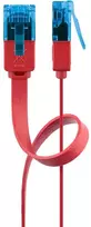 Goobay CAT 6A plokščias tinklo kabelis U/UTP, raudonas, 3 m, Cat6a, U/UTP (UTP), RJ-45, RJ-45, raudonas