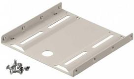 Goobay 2,5 colio standžiojo disko montavimo rėmas į 3,5 colio - 1-kartinis, universalus, HDD montavimo laikiklis, smėlio spalvos, 2,5", 100 mm, 100 mm