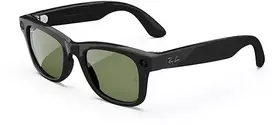 RayBan Ray-Ban Meta Wayfarer Gen1 AI akiniai, matiniai juodi, grafito žalios spalvos Transitions