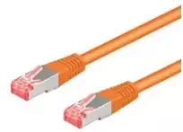 Goobay 1.5m CAT6a-150, 1.5 m, Cat6a, RJ-45, RJ-45, Oranžinė