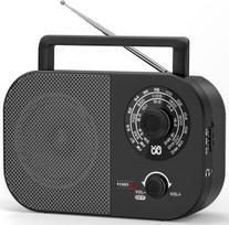 Nešiojamasis 3 dažnių FM/AM/SW radijas, AC/DC, juodas, ES kištukas