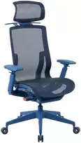 Ergonominė tinklinė biuro kėdė Spacetronik SPC-CLOUD-02, tamsiai mėlyna, 3D porankiai