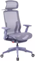 Spacetronik Ergonominė biuro kėdė su tinkleliu ir 3D porankiais, violetinė