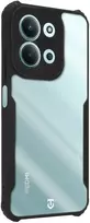 Tactical Quantum Stealth dėklas Xiaomi Redmi 15C 4G 5G skaidrus juodas