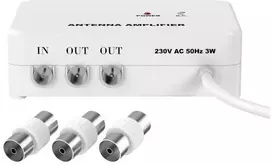 Sinox Vienas antenos stiprintuvas. Baltas