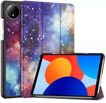 Planšetinio kompiuterio dėklas Uniq Graphic, skirtas Redmi Pad SE 8.7 2024 / Redmi Pad, Galactica – apsauginis su stovu, prieiga prie prievadų ir mygtukų
