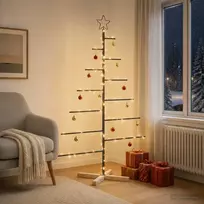 Metalinė Kalėdų eglutė su stovu KUOPIO 150 cm Plienas Juoda