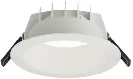 Solar Plus Inverso II įleidžiamas prožektorius, 8-16 W, 1000-2000 lm, 3000 K, CRI 80, 95°, baltas, Ø x a 230 x 100 mm, lubų išpjova 195 mm