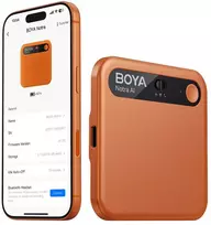 BOYA Notra balso diktofonas su AI transkripcija - Oranžinis