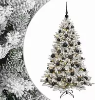 Dirbtinė Kalėdų eglutė su burbulais 120 cm 150 LED Šilta balta
