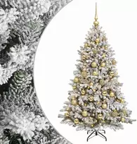 Dirbtinė kalėdinė eglutė su rutuliuku 120 cm 150 LED